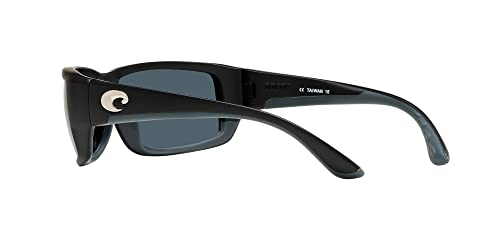 Costa Del Mar Matte Black Polarized Sunglasses, 59mm Men's Fantail