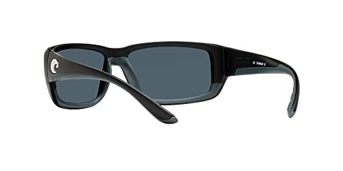 Costa Del Mar Matte Black Polarized Sunglasses, 59mm Men's Fantail