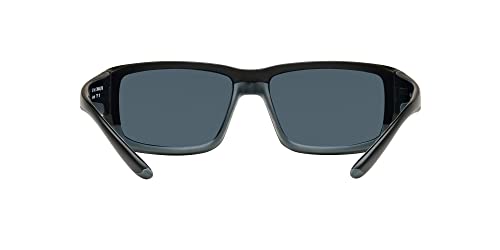 Costa Del Mar Matte Black Polarized Sunglasses, 59mm Men's Fantail