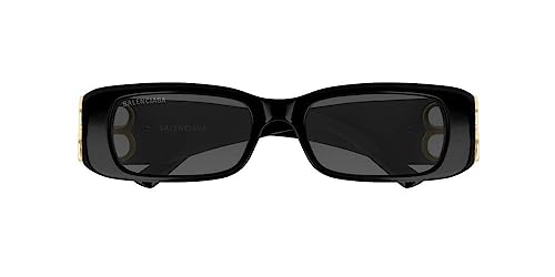 Balenciaga BB0096S Shiny Black/Grey One Size Sunglasses