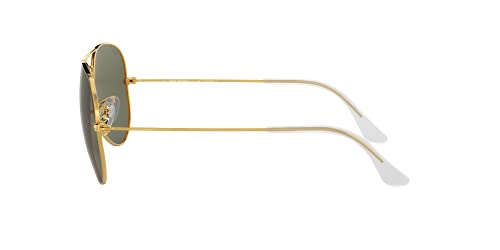 Ray-Ban Gold Aviator Sunglasses with Polarized Lens