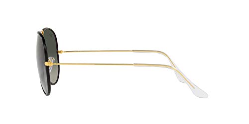 Ray-Ban Classic Aviator Sunglasses, Black/Gold, Gradient Lens
