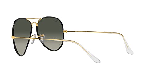 Ray-Ban Classic Aviator Sunglasses, Black/Gold, Gradient Lens