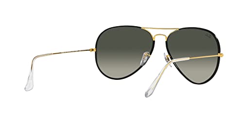 Ray-Ban Classic Aviator Sunglasses, Black/Gold, Gradient Lens