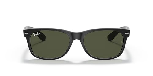 Ray-Ban RB2132 Wayfarer Sunglasses, Black/Green, 55mm
