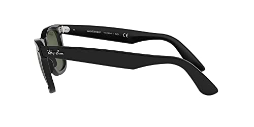 Ray-Ban Wayfarer Square Sunglasses, Black/Green, 54mm