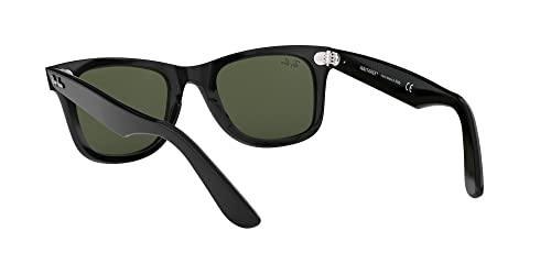 Ray-Ban Wayfarer Square Sunglasses, Black/Green, 54mm