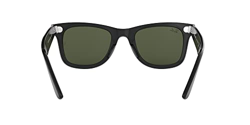 Ray-Ban Wayfarer Square Sunglasses, Black/Green, 54mm