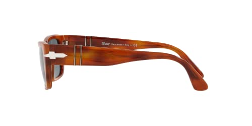 Persol Rectangular Sunglasses in Terra Di Siena/Light Blue