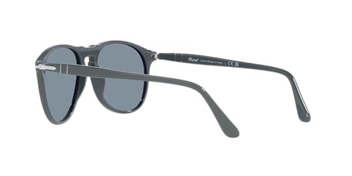 Persol Aviator Sunglasses, Grey/Light Blue, 55mm Frame