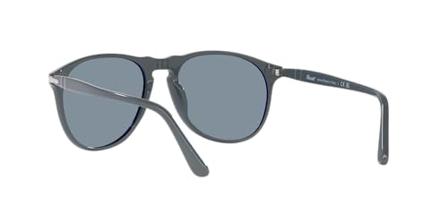 Persol Aviator Sunglasses, Grey/Light Blue, 55mm Frame