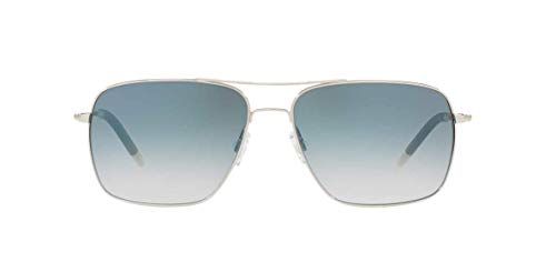 Silver/Chrome Sapphire Photochromic Vfx Sunglasses by Oliver Peoples