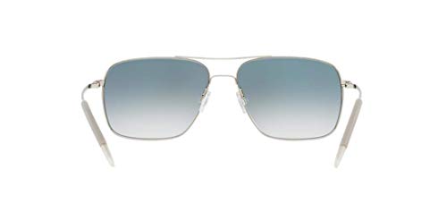 Silver/Chrome Sapphire Photochromic Vfx Sunglasses by Oliver Peoples