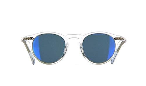 Oliver Peoples Gregory Peck Crystal/Indigo Sunglasses Size Medium