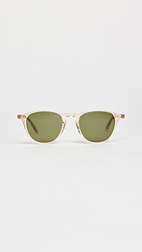 GARRETT LEIGHT Hampton Champagne/Pure Green Sunglasses - One Size