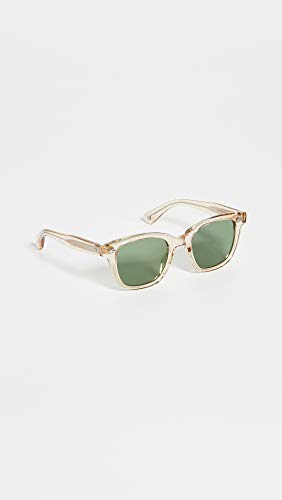 Champagne/Semi-Flat Pure Green GARRETT LEIGHT Calabar Sunglasses