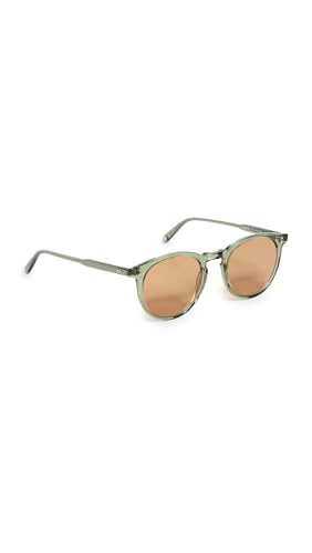 GARRETT LEIGHT Carlton Green Sunglasses, Juniper/Marigold