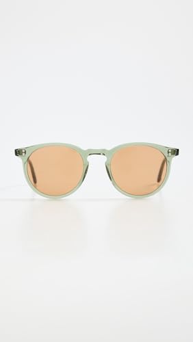 GARRETT LEIGHT Carlton Green Sunglasses, Juniper/Marigold