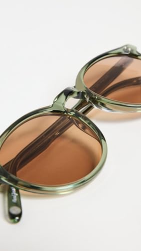 GARRETT LEIGHT Carlton Green Sunglasses, Juniper/Marigold
