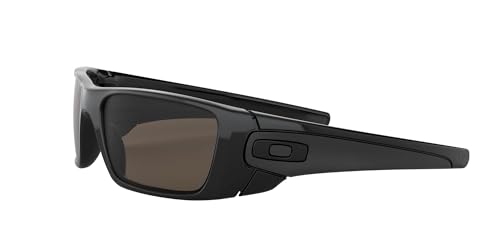 Oakley Men's Fuel Cell Rectangular Sunglasses - Polished Black/Warm Grey