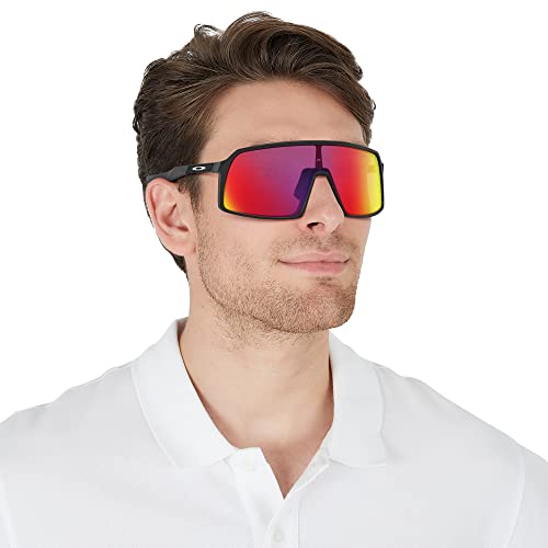 Oakley Men's Sutro Rectangular Sunglasses, Matte Black/Prizm Road