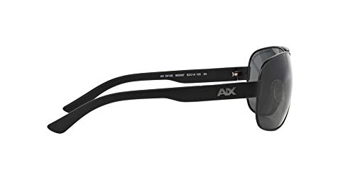 Armani Exchange Men's Rectangular Sunglasses - Matte Black/Grey