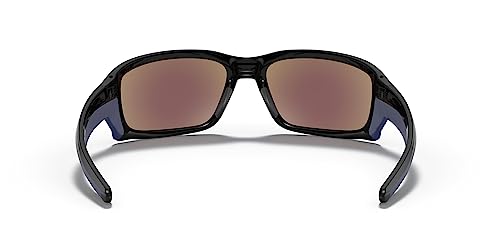 Oakley Men's Straightlink Sunglasses, Polished Black/Sapphire Iridium