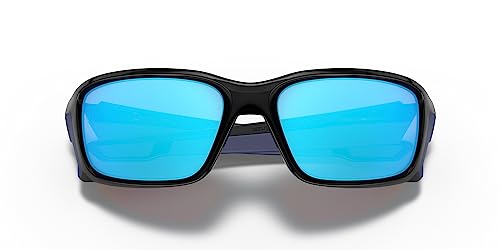 Oakley Men's Straightlink Sunglasses, Polished Black/Sapphire Iridium