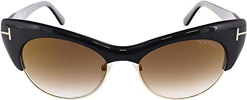 Tom Ford Lola Half-Rim Cat's-Eye Sunglasses 54MM