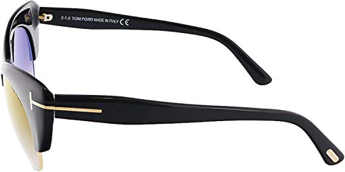 Tom Ford Lola Half-Rim Cat's-Eye Sunglasses 54MM
