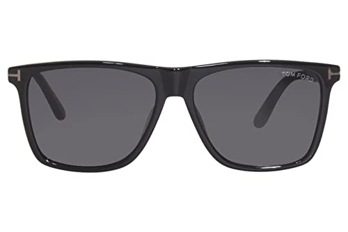 Tom Ford FT 0832 Sunglasses - Shiny Black/Smoke