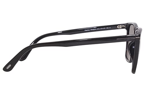 Tom Ford FT 0832 Sunglasses - Shiny Black/Smoke