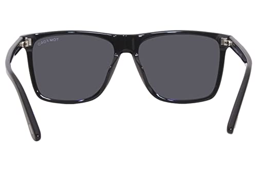 Tom Ford FT 0832 Sunglasses - Shiny Black/Smoke