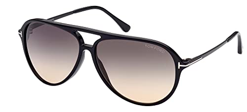 Tom Ford SAMSON FT 0909 Black/Grey Shaded Sunglasses