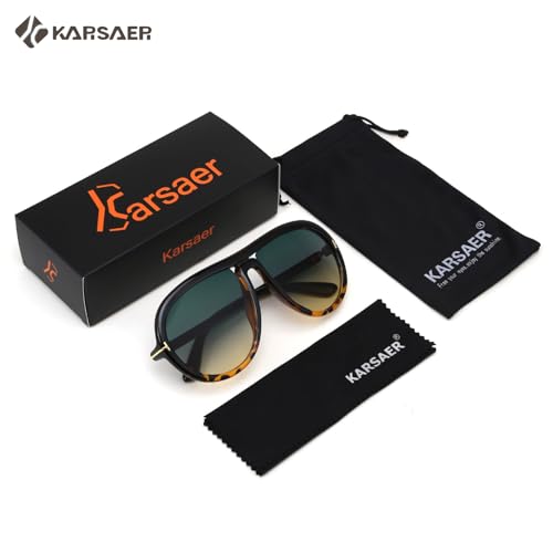 Karsaer Oversized Aviator Sunglasses Retro Round Unisex K7132