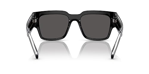 D&G DG6184-501/87 Sunglasses BLACK w/DARK GREY 52mm