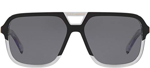 Dolce & Gabbana Men's Round Black Sunglasses One Size