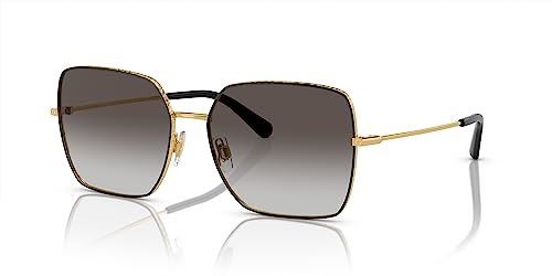 Dolce & Gabbana Sunglasses Black Gold/Grey Gradient 57mm