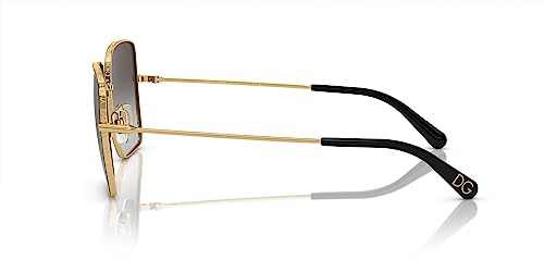 Dolce & Gabbana Sunglasses Black Gold/Grey Gradient 57mm
