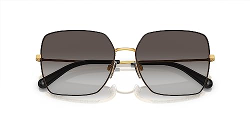 Dolce & Gabbana Sunglasses Black Gold/Grey Gradient 57mm