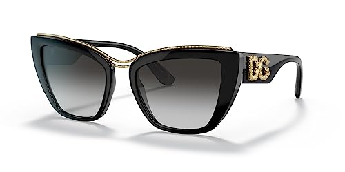 Dolce & Gabbana Round Black Fashion Sunglasses Women's