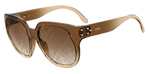 Fendi Brown Round Sunglasses FF0403/G/S Lens Category 2