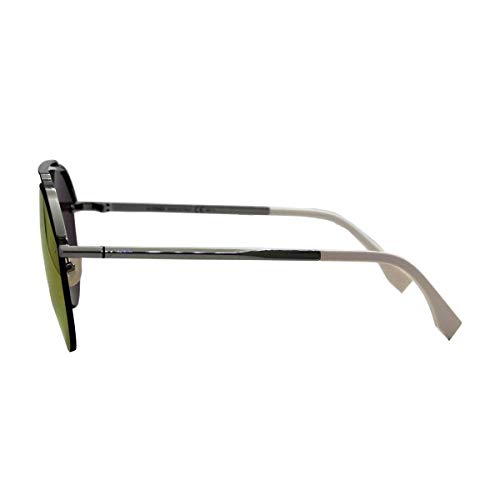 Fendi Men's Gunmetal Aviator Sunglasses FF M0031/S C9A