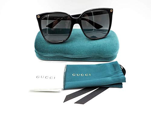 Gucci Women's Square Sunglasses, Black/Grey, One Size