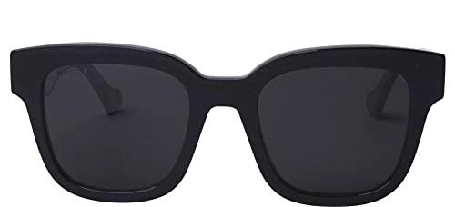 Gucci Women's Oversized Square Sunglasses, Shiny Black