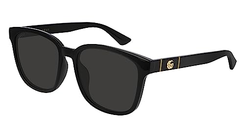 Gucci Black/Grey Lens Sunglasses GG 0637SK-001, 56mm
