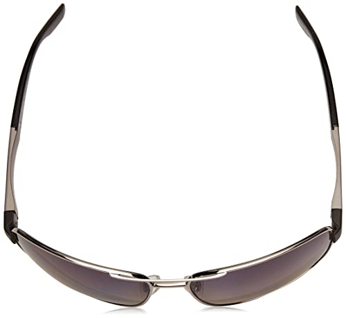Hugo Boss Men's Polarized Wrap Sunglasses Ruthenium 64mm