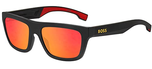 Hugo Boss Black/Orange Matte Sunglasses for Men