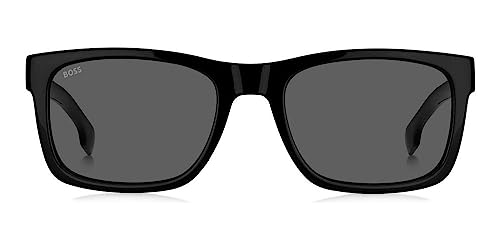 Hugo Boss men Sunglasses Black/Grey 55/20/145 BOSS 1569/S