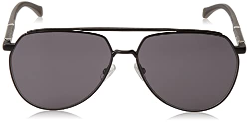 Hugo Boss Matte Black/Grey Men Sunglasses